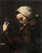 Jusepe de Ribera An Old Money-Lender Spain oil painting artist